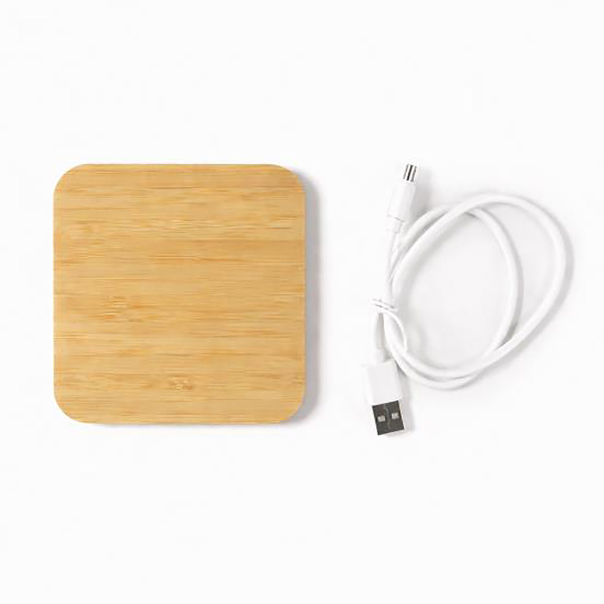 Chargeur sans fil en bambou personnalisé – Image 4